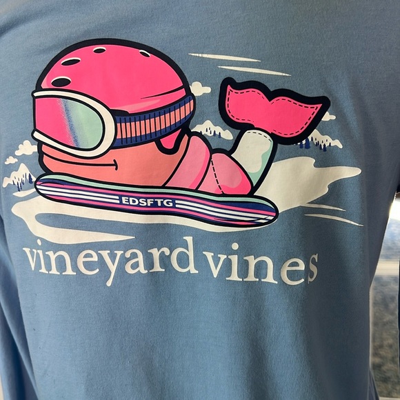 VINEYARD VINES long sleeve tee, periwinkle size XS - Picture 4 of 8